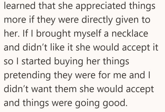 Instead of stopping, he adjusted his approach and started disguising the presents.