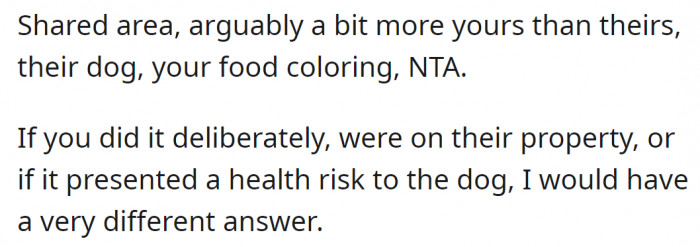 It is shared property, which means that everyone should take care of their own child/pet