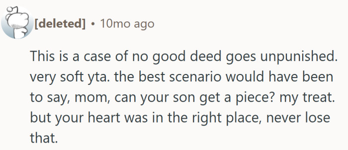 They got it right: the gesture missed the mark, but the heart behind it still matters.