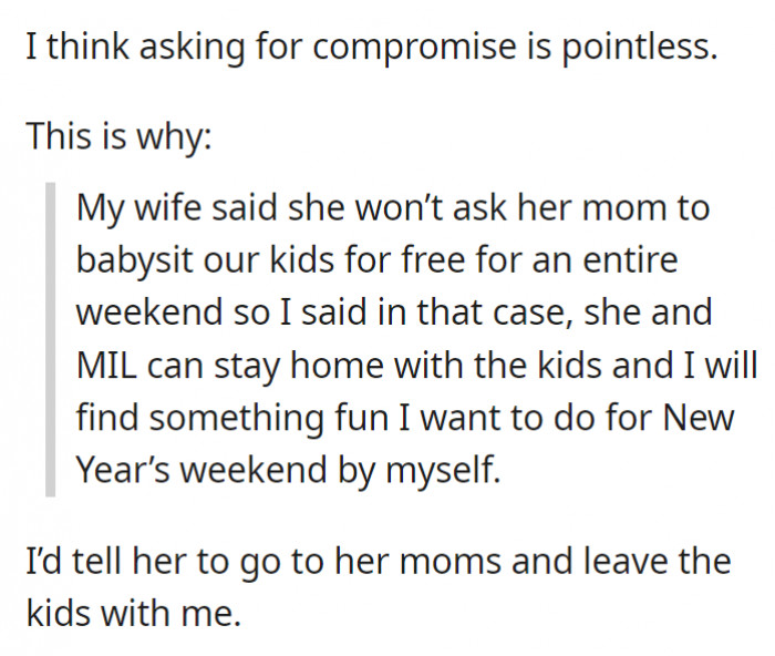 Maybe a separate New Year would just be best.