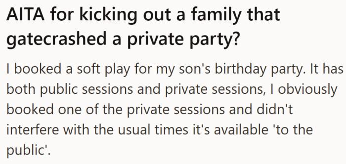 What was meant to be a simple birthday celebration quickly turned awkward when strangers joined in uninvited.