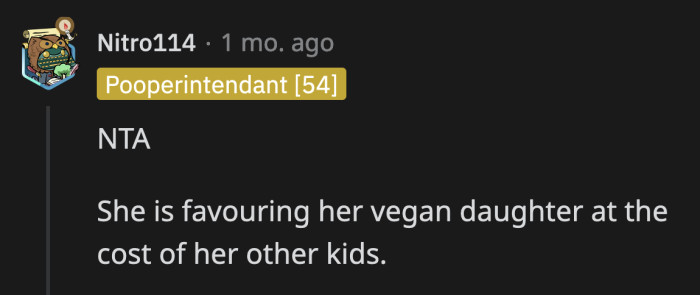 It does not bode well for her future relationship with her other children if she blatantly favors Maria over them all the time.
