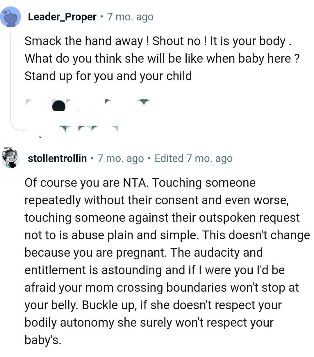 The OP Should Stand Up for Herself and Her Child