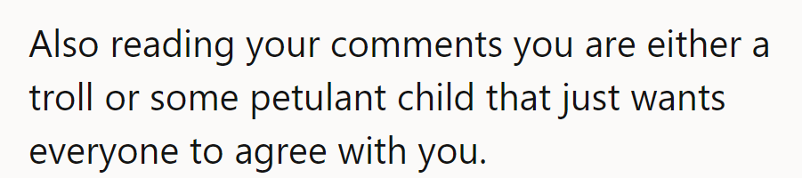 Either a troll or a toddler with a thesaurus.