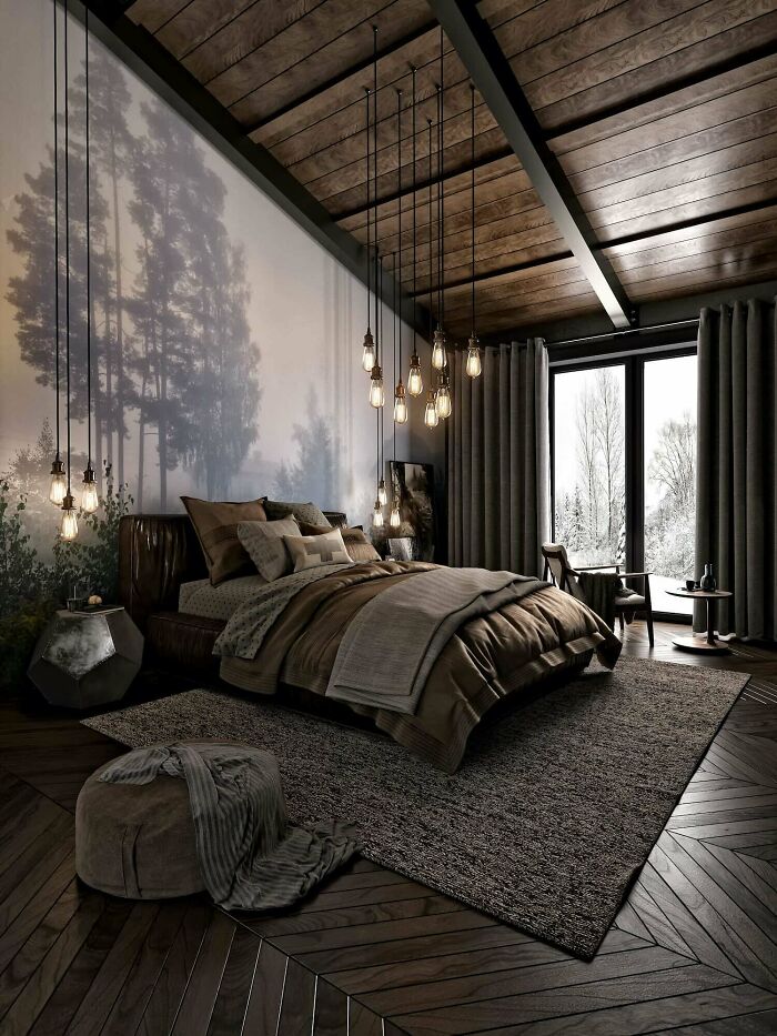 8. Ankara's Old Mountain House by M. Serhat Sezgin features Zebrano furniture.