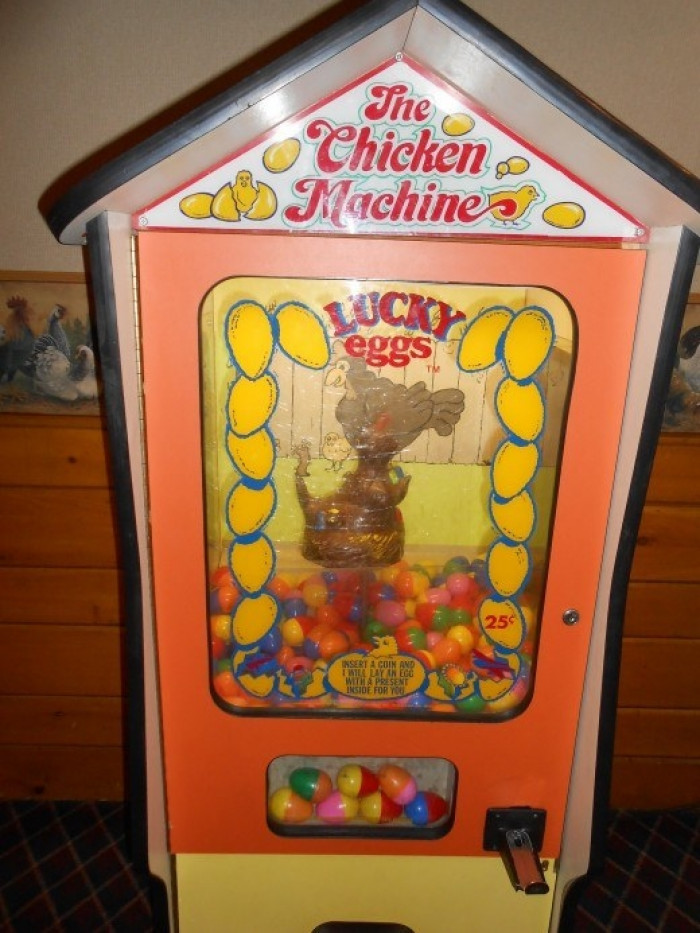 34. Lucky Eggs arcade redemption machine.