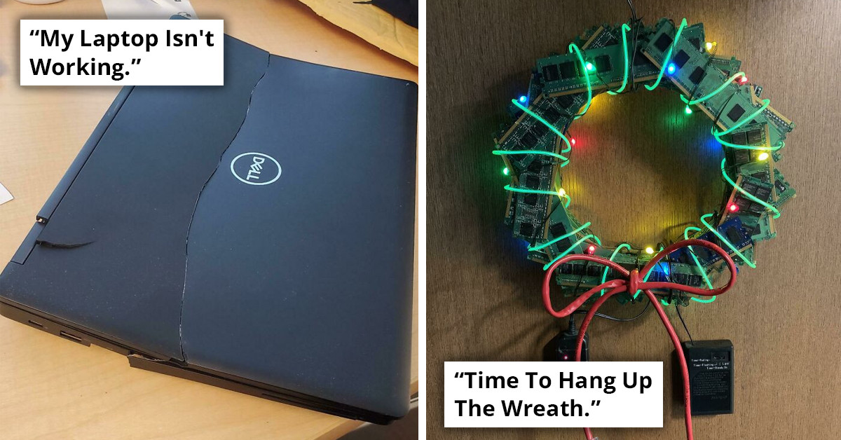 30 Tech Support People Share Pictures Of The Worst Cases They Have Seen At Work, And They Are Truly Horrific