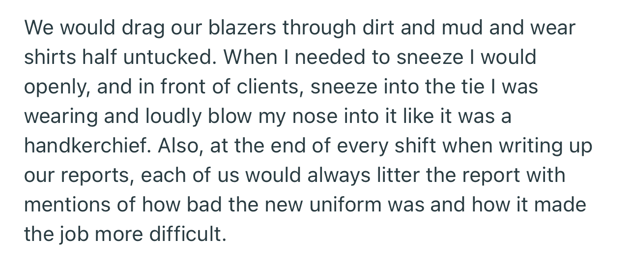 OP and His Team Made Sure to Rubbish the New Uniform as Much as They Could, at Any Given Opportunity