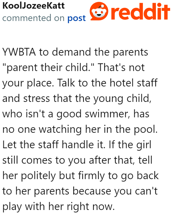 The OP talking to the parents might be viewed as unnecessary meddling. It's best to just let the staff handle the situation.