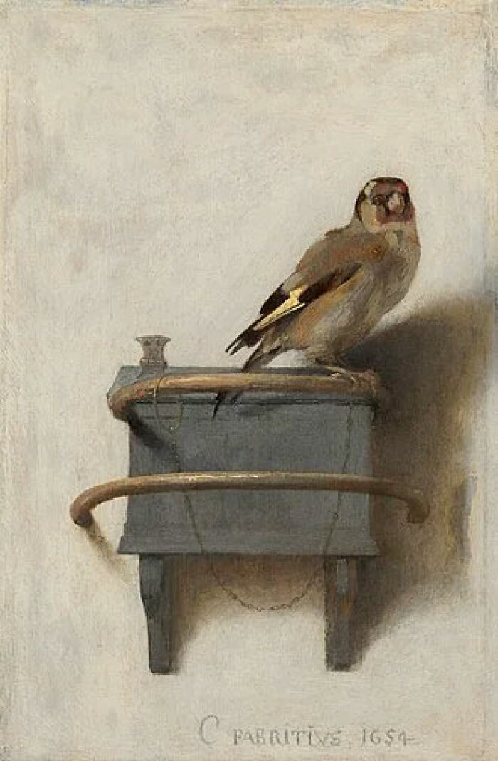 "The Goldfinch" By Carel Fabritius, 1654