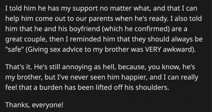 He expressed his support and concern