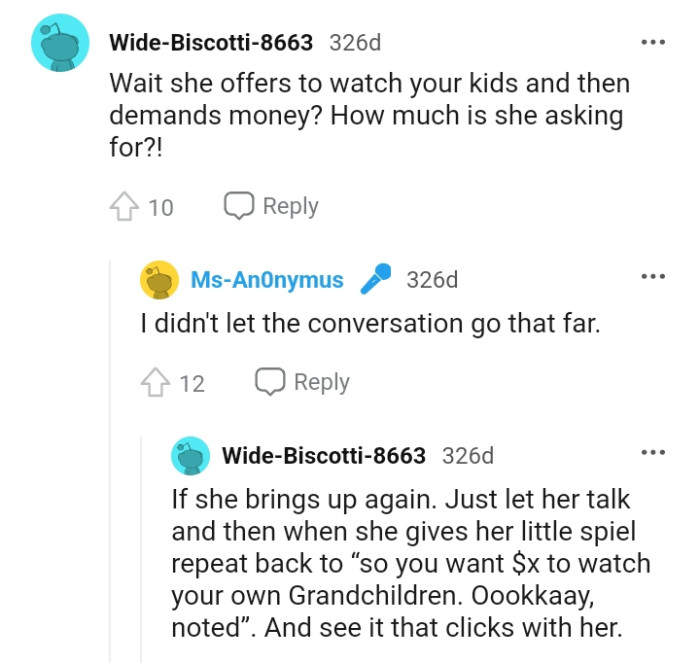 This Redditor wants to know how much OP's MIL is asking for