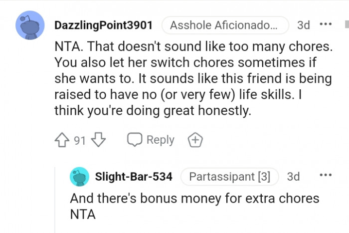 It sounds like the friend is being raised to have no life skills