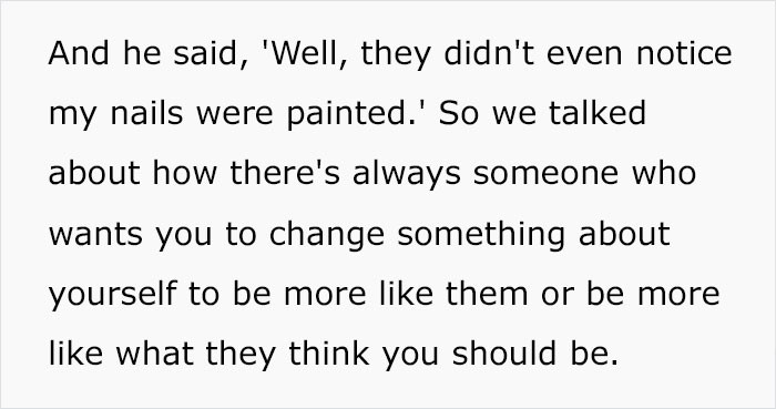 They didn't even notice my nails