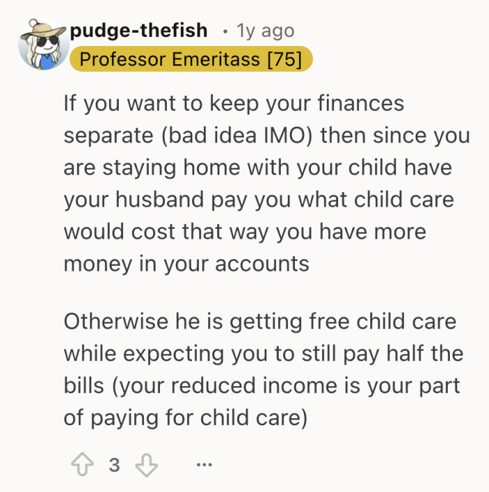 Separate finances only work if both partners account for the invisible labor that keeps the household running.