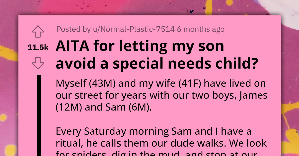 Dad Backs Son's Choice To Sidestep Aggressive Special Needs Child, Faces Allegations Of Discrimination