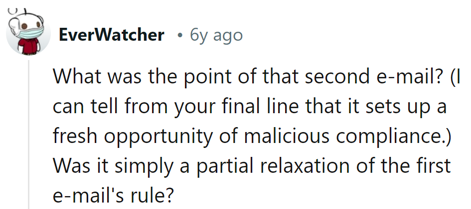 Seems like they're scripting a sequel: 'Malicious Compliance: The College Chronicles.'