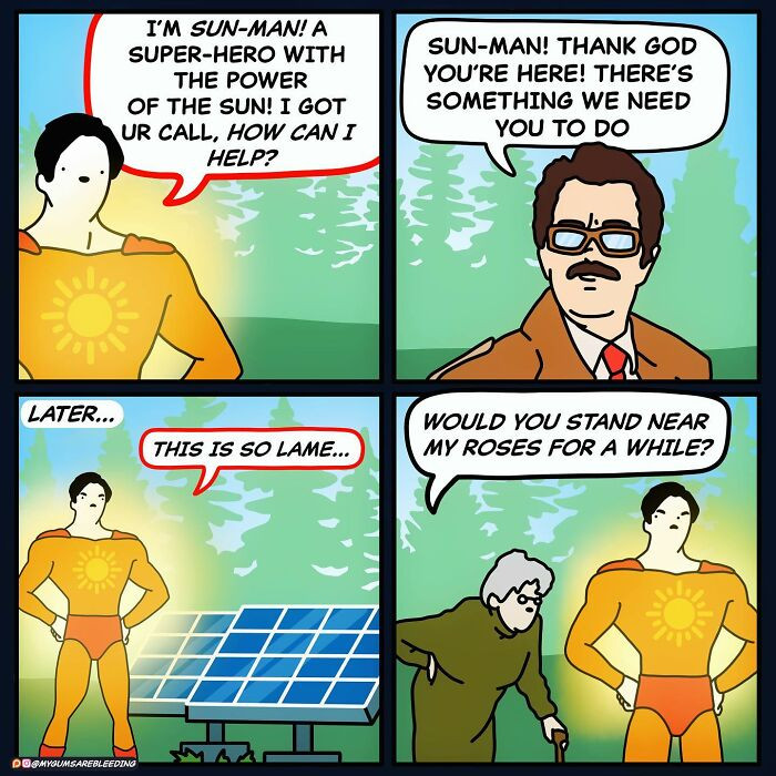 23. Standing near the roses for a while as the sun man