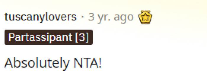 Some people argued that OP was NTA and that not everyone sucks here. This indicates that they are truly on OP's side and support what she said to her.