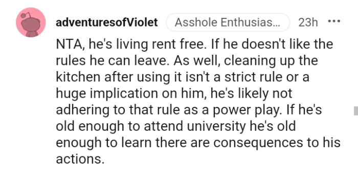 The OP's son is likely not adhering to that rule as a power play.