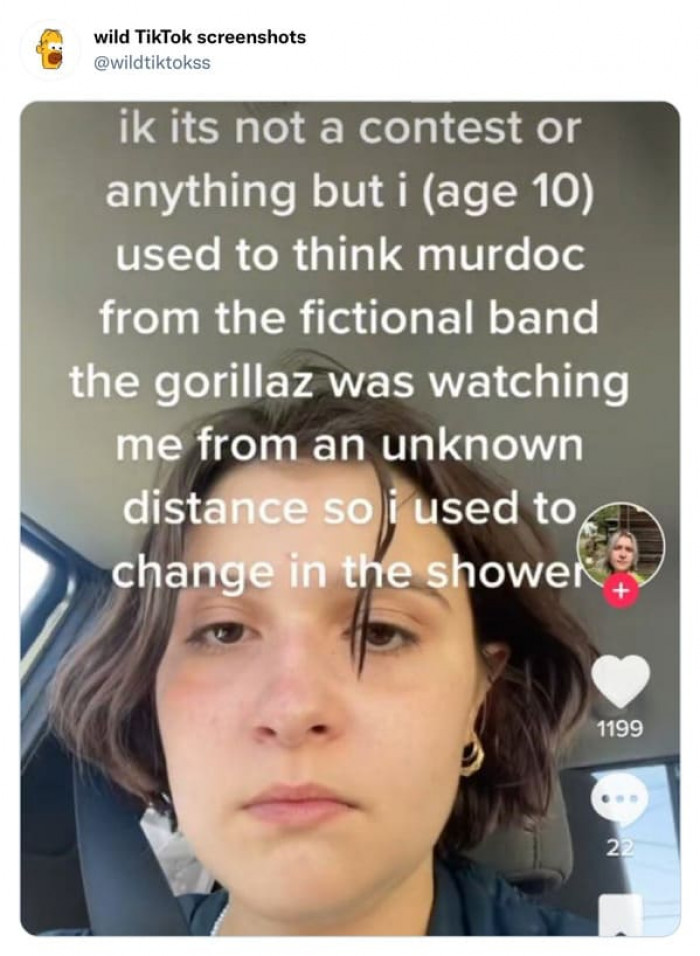 10. This TikToker Used to Change in the Shower