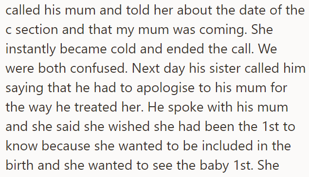 But when the MIL found out the OP's mother would go to them, she got offended and felt excluded: