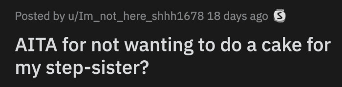 OP then asked her sister to send her half of the cost of the cake for her to start baking. The rest they can pay after the wedding. This time, Clara responded with a call.