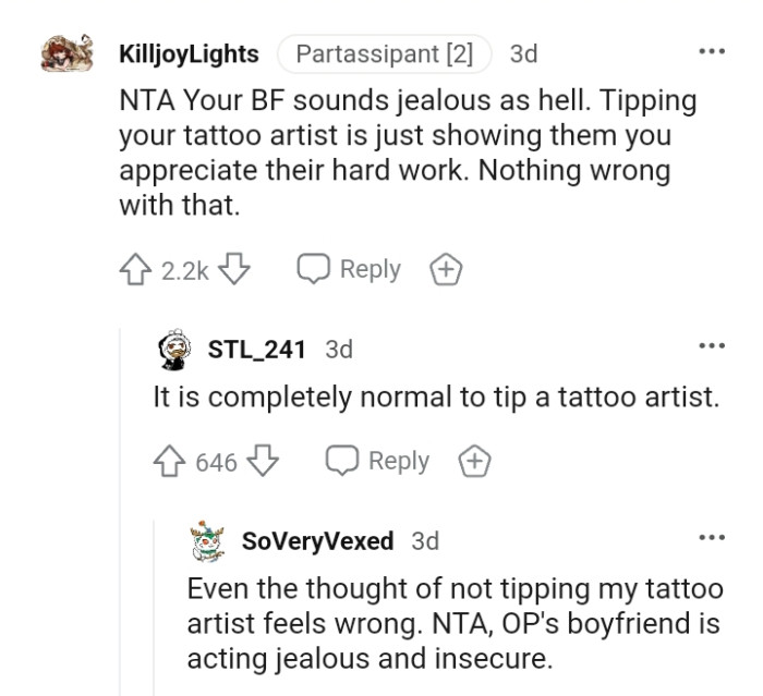 The OP's boyfriend just sounds super jealous.