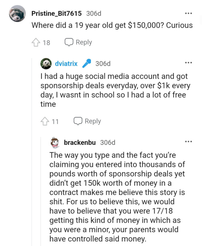 The OP explains some more