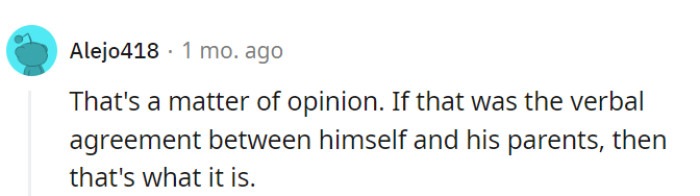 All a matter of opinion.