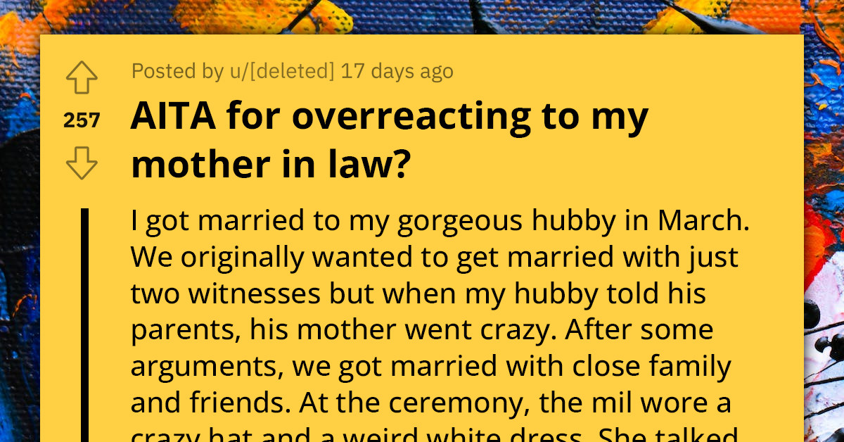 Newlywed Shocked By Disrespectful Mother-In-Law's Actions During Her Wedding, Asks If She Should Forgive Her