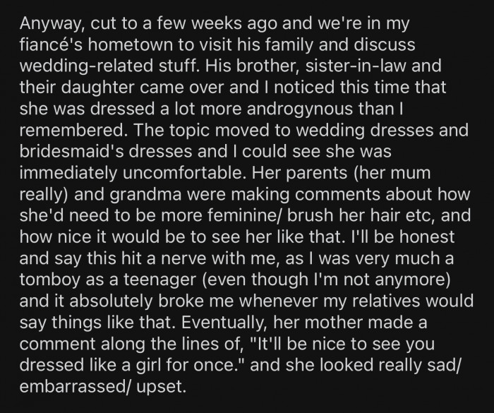 When it was time to discuss the specifics of the wedding, things got a little awkward.