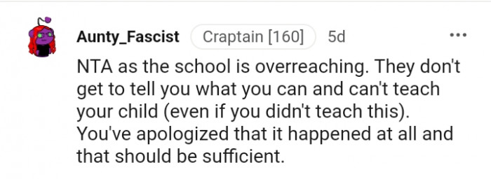 Your verbal apology should be sufficient