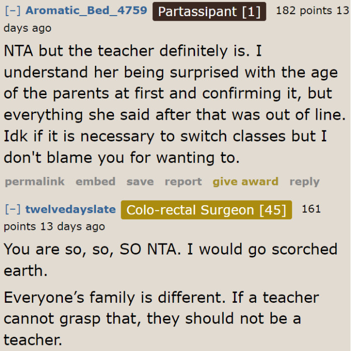 Teachers need to be understanding of the different family background of students.