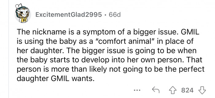 There's a more prominent issue at hand, not just the nickname.