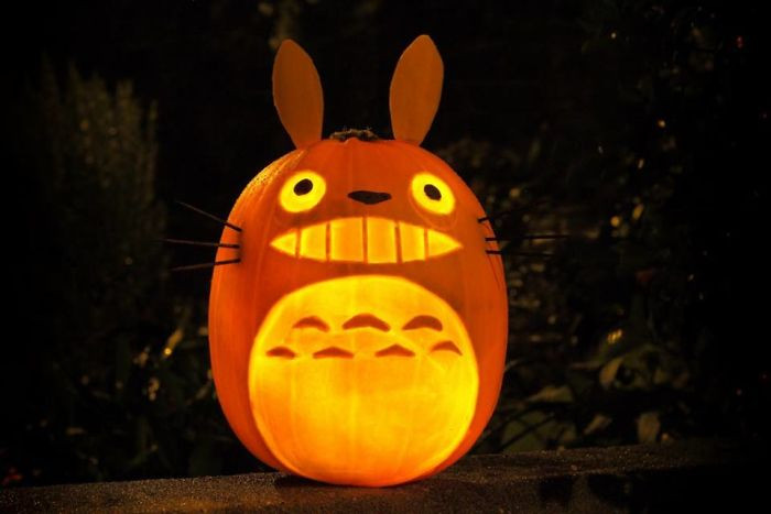 41. These Totoro pumpkins have me wanting to try carving one myself