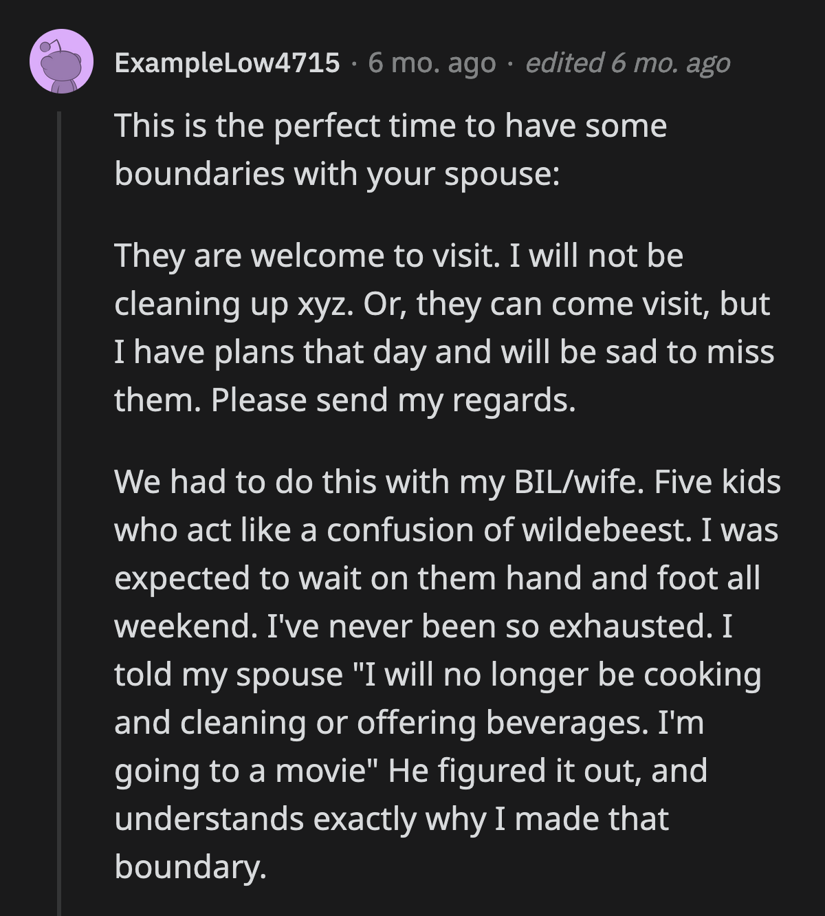 OP can follow in the footsteps of this wise Redditor.