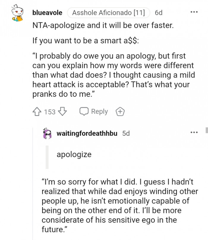 What your pranks do to me