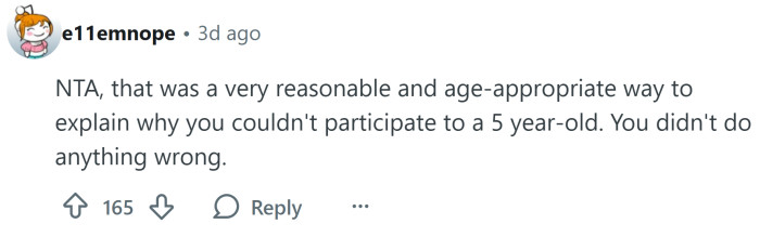 You didn't do anything wrong.