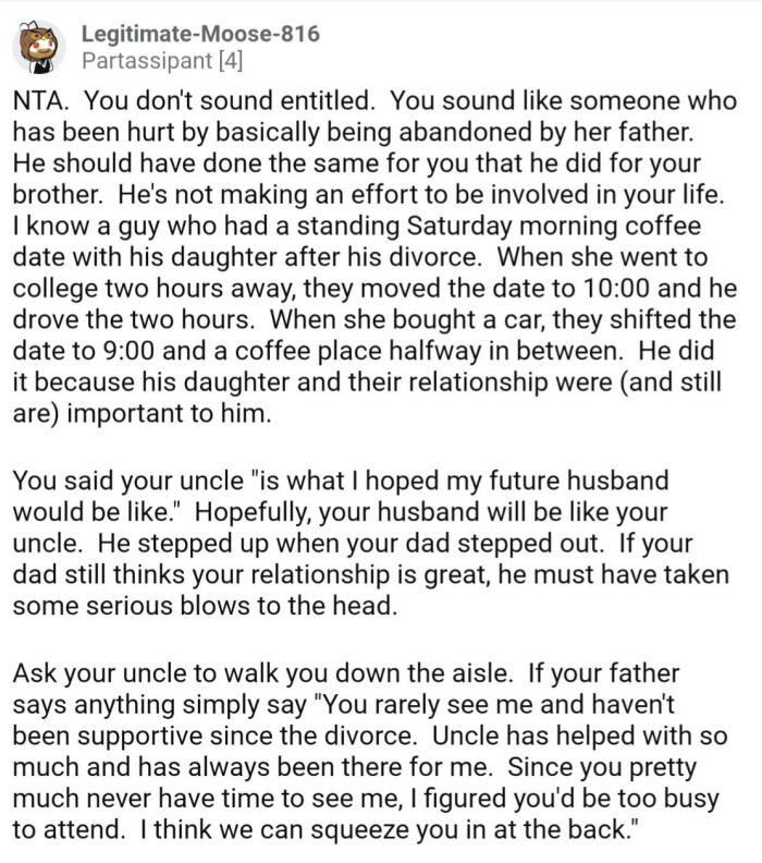 Giving OP a different look at things