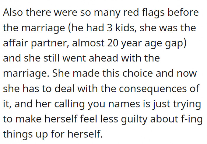 Her cousin willingly ignored all the red flags