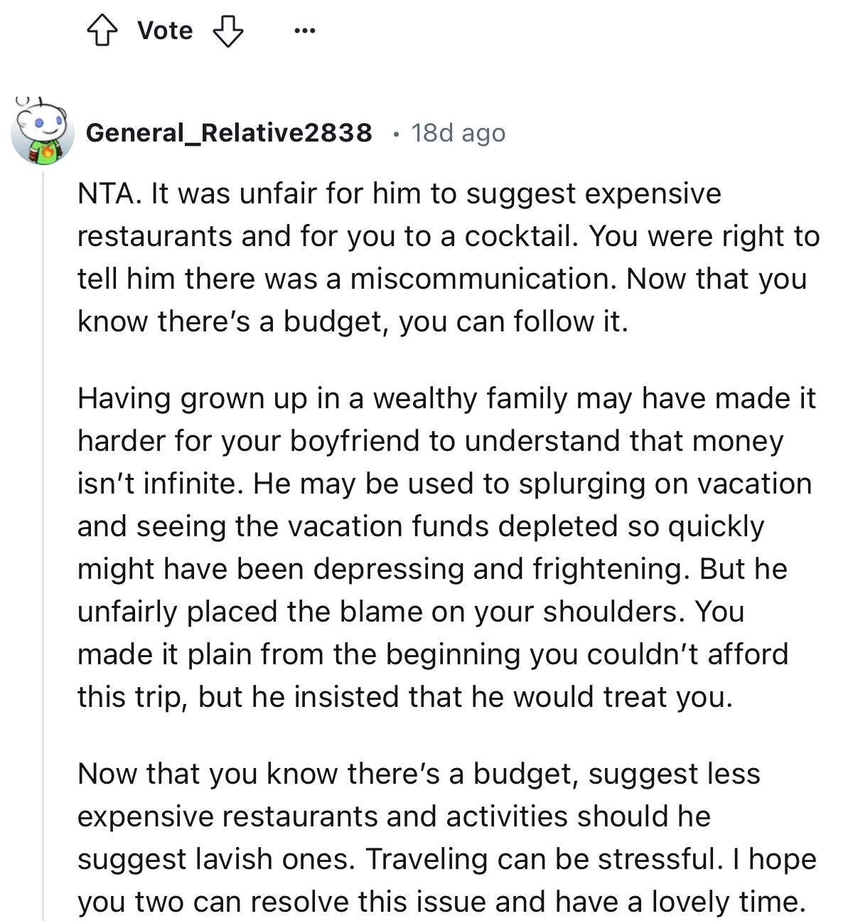 Check out some interesting comments below: