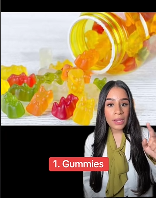 Amina says the first supplements to go should be our beloved gummies.