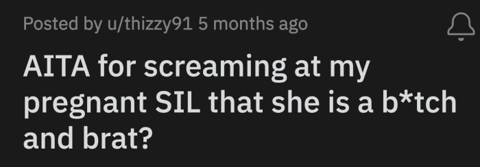 The last straw for OP happened right before her 30th birthday party