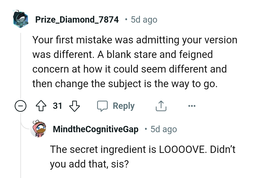 A blank stare and feigned concern