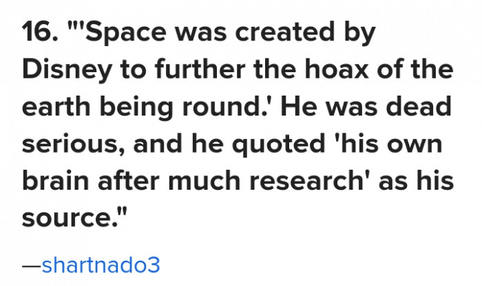 #16 Explaining was no use; the source was a hoax.