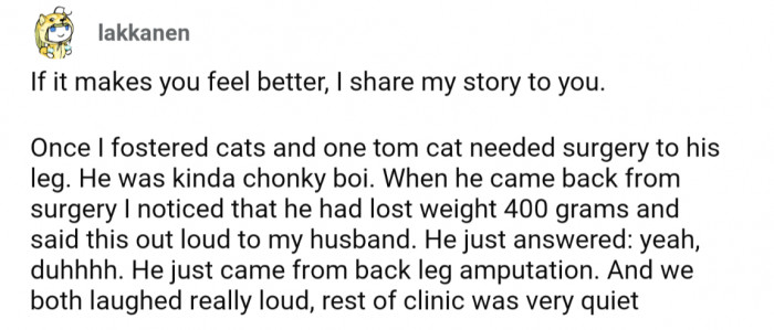 And others shared stories to commiserate with OP