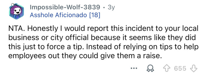 You should report them.