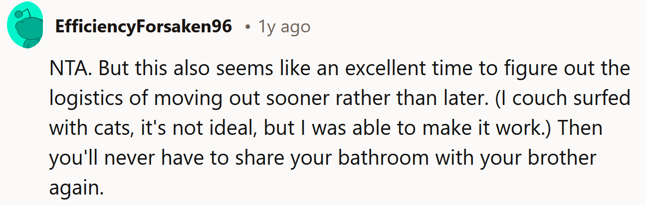 Seems like a good time to move out.