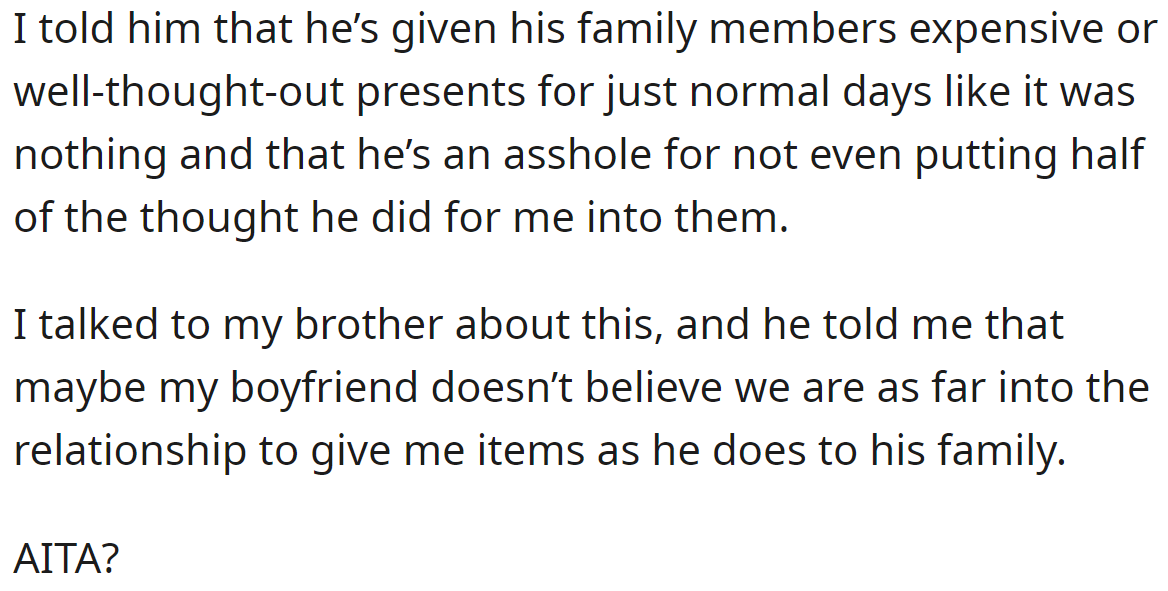 She explained to him her POV, but she is unsure if she overreacted: